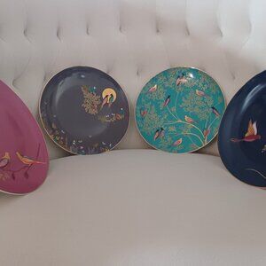 Sara Miller Chelsea Set of 4 Cake Plates